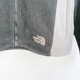 Vintage The North face fleece track jacket longsleeve tee pullover windbreaker sweatshirt in black and grey