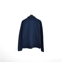 Vintage Pierre Cardin jumper fleece sweatshirt tracksuit track jacket trackie pullover long sleeve in dark blue