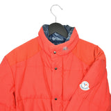 Vintage Moncler puffer jacket track coat in red
