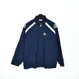 Vintage Adidas windbreaker fleece track jacket bomber jacket in blue