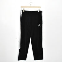 Vintage Adidas joggers trousers track pants bottoms in black and white