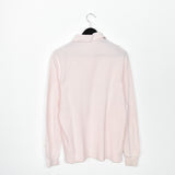 Vintage Lacoste long sleeve polo shirt tee blouse top in pink
