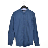 Vintage Tommy Hilfiger formal button up shirt long sleeve top in dark blue