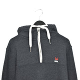 Vintage Diesel quarter zip up hoodie jumper longsleeve tee pullover sweatshirt in dark grey