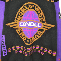 Vintage rare O’neill jumper hoodie longsleeve tee pullover sweatshirt in purple black and orange