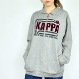 Vintage Kappa half zip sweatshirt jumper sweater pullover hoodie in gray