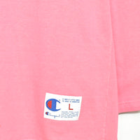Vintage Champion thin material longsleeve tee pullover sweatshirt in pink