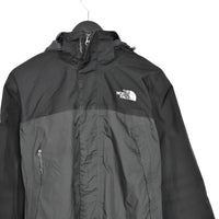 Vintage The North Face windbreaker fleece track jacket bomber jacket in black and grey