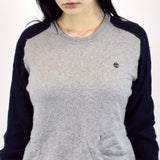 Vintage Timberland sweater pullover jumper in gray and black