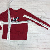 Vintage Morris DUKE sweatshirt jumper pullover hoodie in red