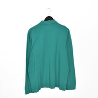 Vintage Lacoste long sleeve polo shirt tee blouse top in green