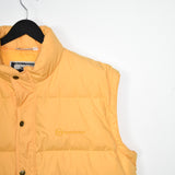 Vintage Sergio Tacchini gilet puffer jacket windbreaker zip up tracksuit in yellow