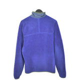 Vintage Patagonia fleece zip up tracksuit track jacket trackie sweater jumper sweatshirt pullover long sleeve in purple