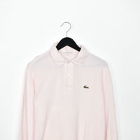 Vintage Lacoste long sleeve polo shirt tee blouse top in pink