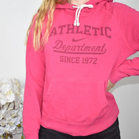 Cute sporty Nike hoodie track jacket hoodie jumper sweater top cardigan pullover in bright pink