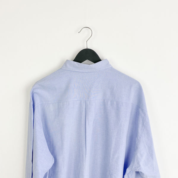 Vintage Polo Ralph Lauren button down formal shirt long sleeve blouse top in light blue