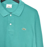 Vintage Lacoste long sleeve polo shirt tee blouse top in green