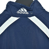 Vintage Adidas windbreaker fleece track jacket bomber jacket in blue