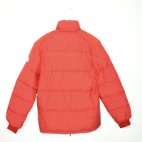 Vintage Moncler puffer jacket track coat in red