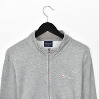 Vintage Nike zip up pullover sweatshirt windbreaker fleece track jacket in grey