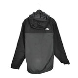 Vintage The North Face windbreaker fleece track jacket bomber jacket in black and grey