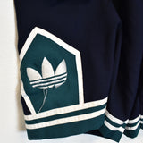 Vintage Adidas shorts joggers trousers track pants bottoms in dark blue and green