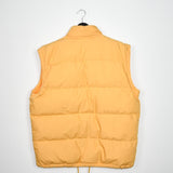 Vintage Sergio Tacchini gilet puffer jacket windbreaker zip up tracksuit in yellow